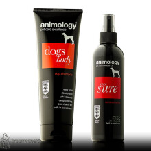 Animology Dogs Body Dog Shampoo & Knot Sure de-Tangle Spray Set