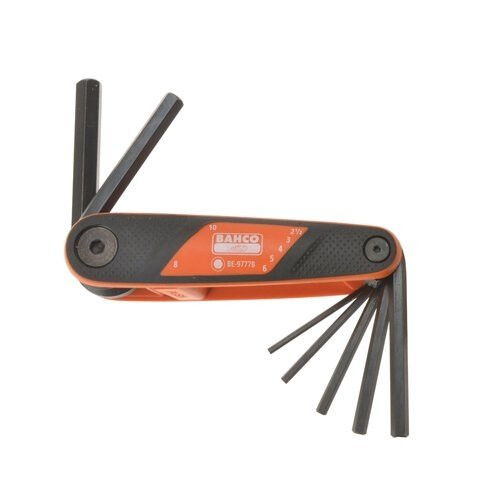 Bahco Bahco 9777b 2.5 - 10mm Folding Hex Key Set (7 Pieces)