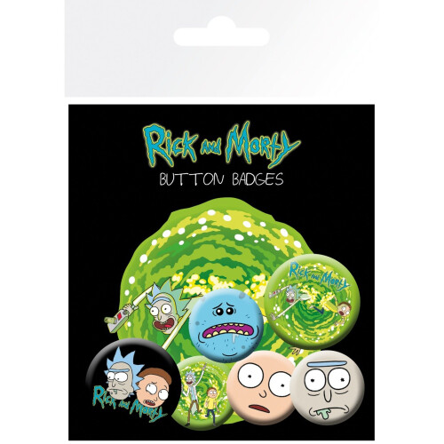 Rick And Morty Rick and Morty Characters Badge Pack