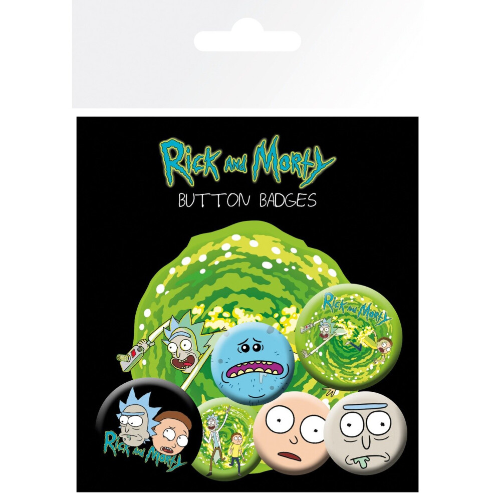 Rick and Morty Characters Badge Pack