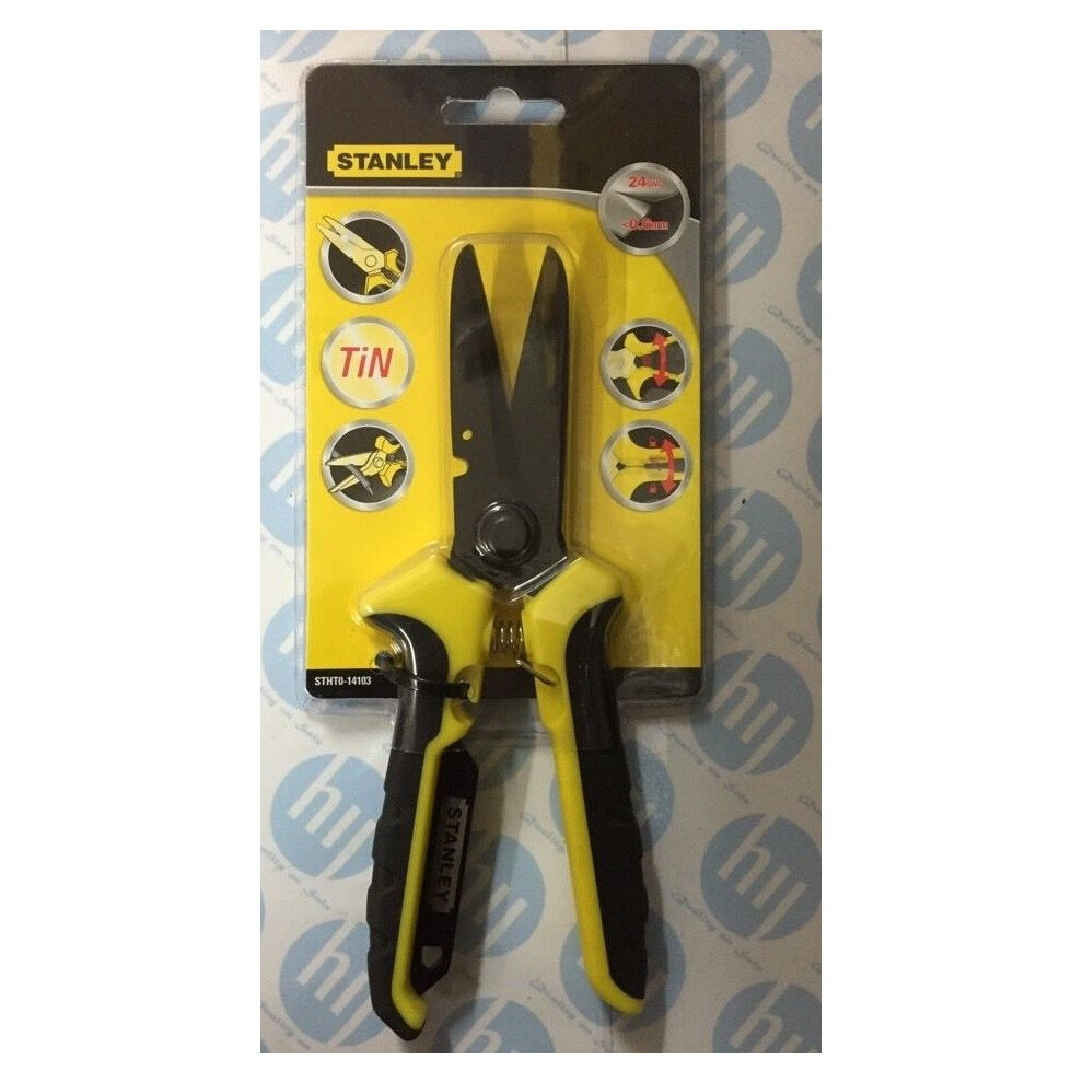 Stanley Tools Sta014103 Titanium Coated Shears Straight Cut 200mm