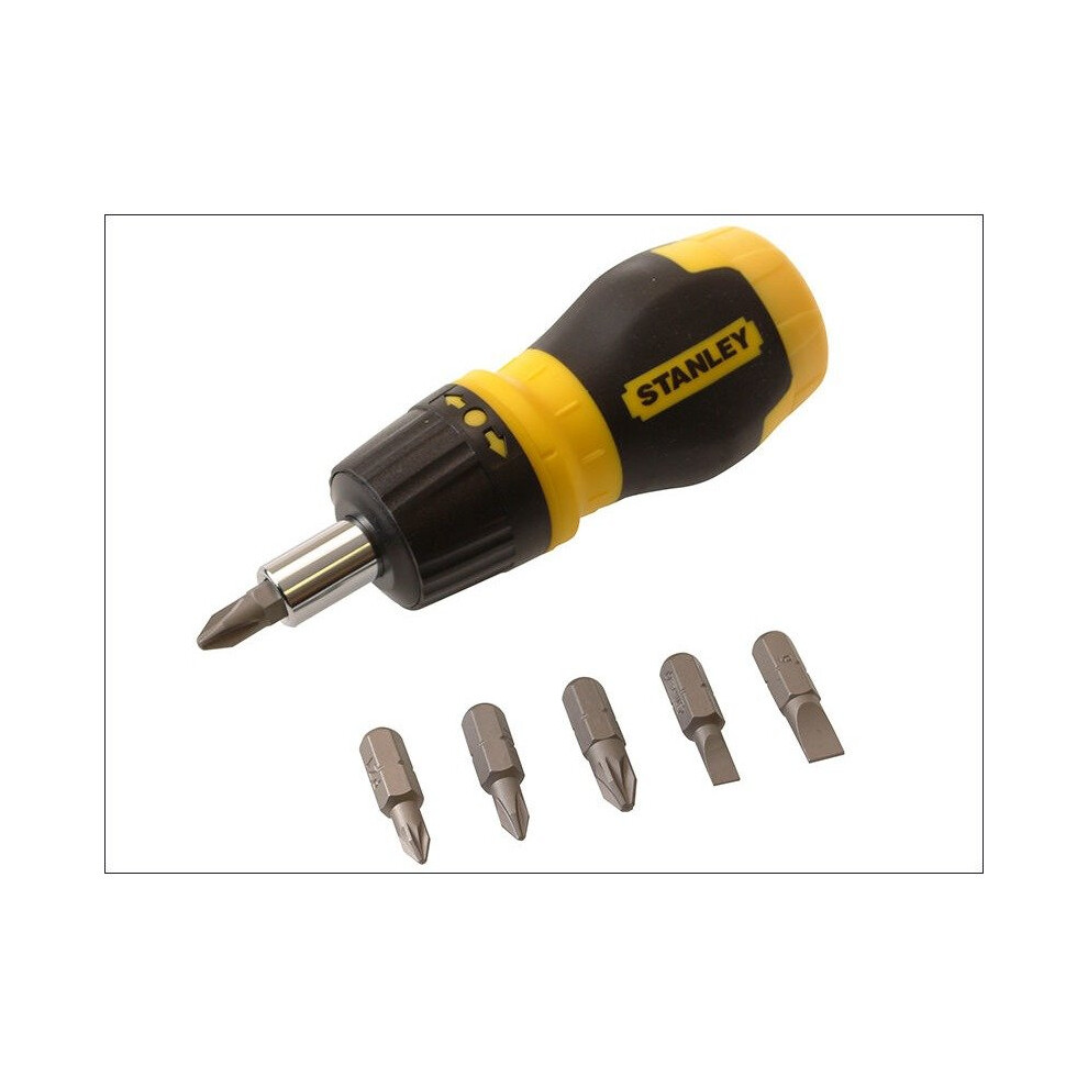 Stanley Tools Multibit Stubby Screwdriver with Bits