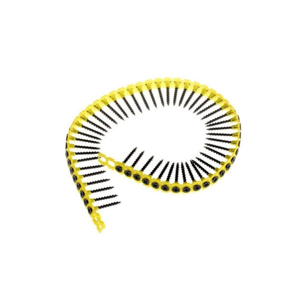 TIMco Collated Coarse Thread Drywall Screws 3.5 x 25mm Black Box of 1000