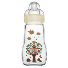 Mam Feel Good Glass Bottle - 260ml - Unisex