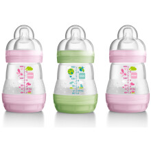 Mam Anti-colic 160ml Bottle - 3pk Girl