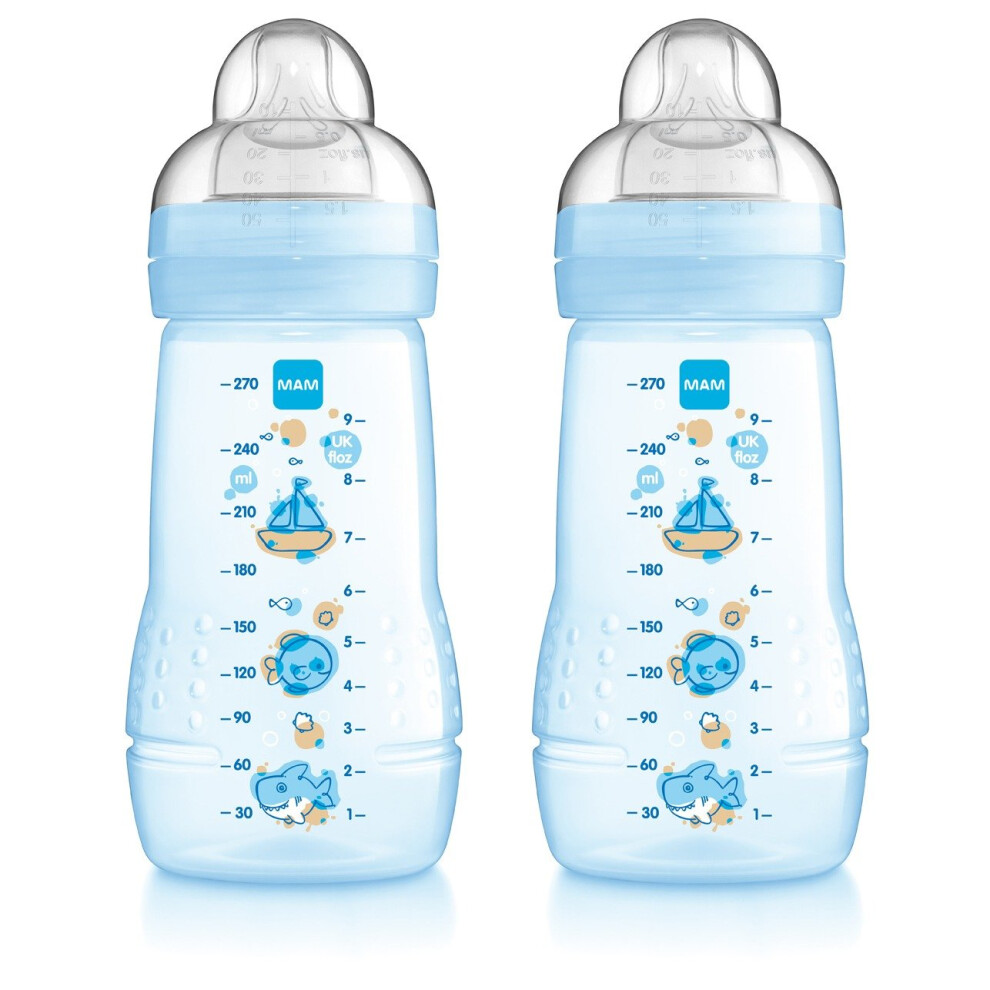 Mam Baby Bottle 270ml - 2pk - Boy