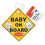 Clippasafe Clippasafe Baby on Board Warning Sign 1