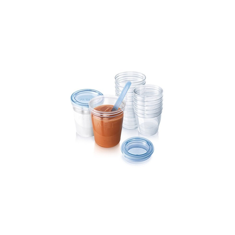 Philips Avent Baby Food Storage Cups 180/240 Ml - Pack of 20