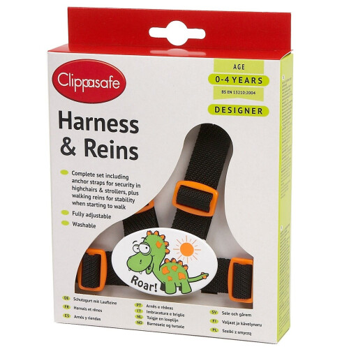 Clippasafe Clippasafe Designer Dinosaur Harness & Reins