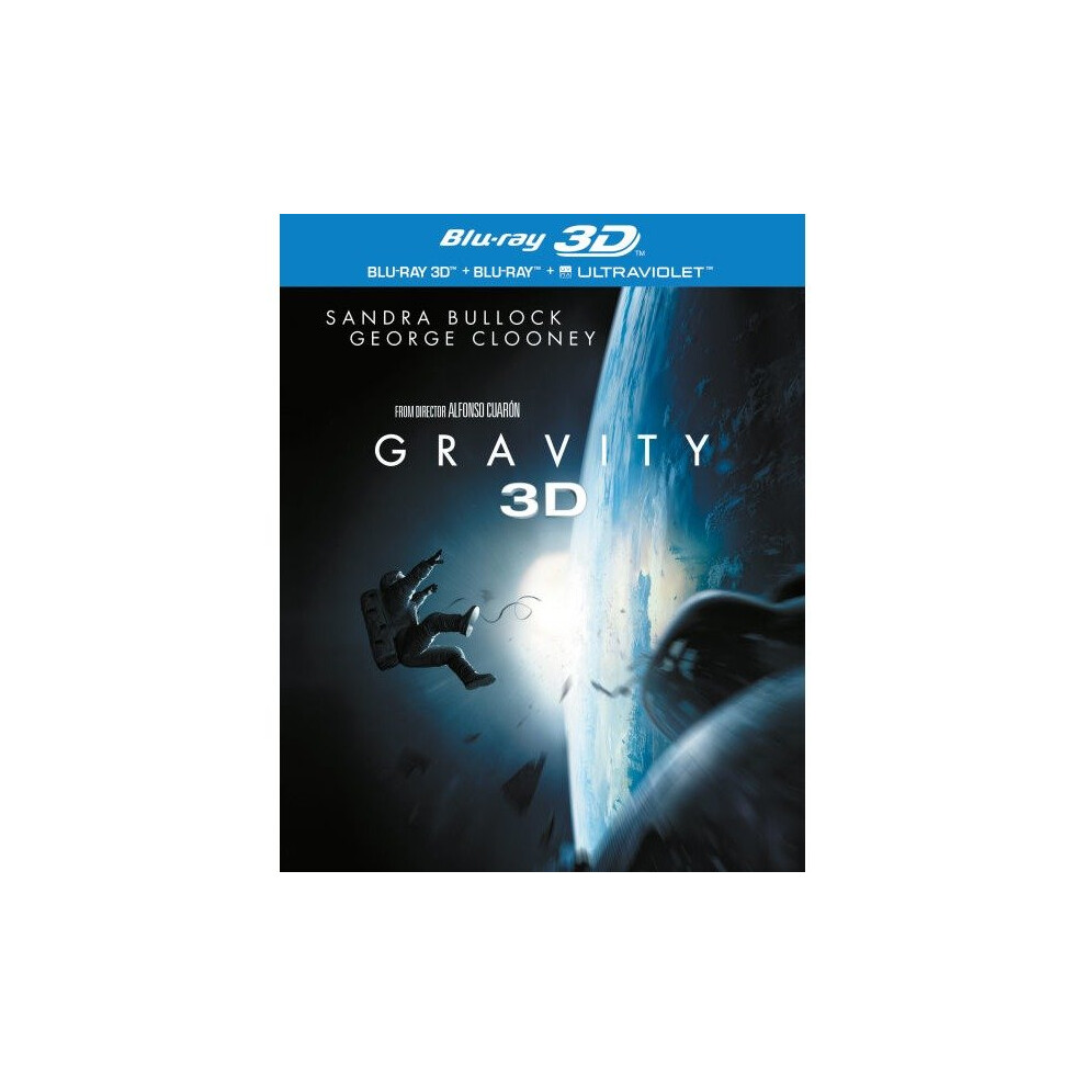 Warner Bros Gravity 3D + 2D Blu-Ray (2014) - Space Thriller Starring Sandra Bullock & George Clooney