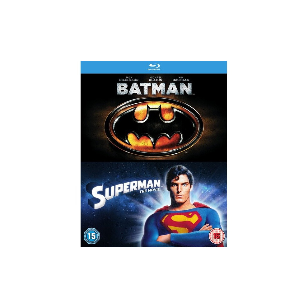 Warner Bros Batman - The Movie / Superman - The Movie Blu-Ray [2016]