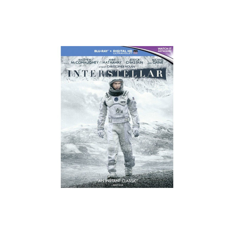 Warner Bros Interstellar [2014] Blu-Ray - Christopher Nolan's Epic Space Odyssey With Mcconaughey, Hathaway, Chastain
