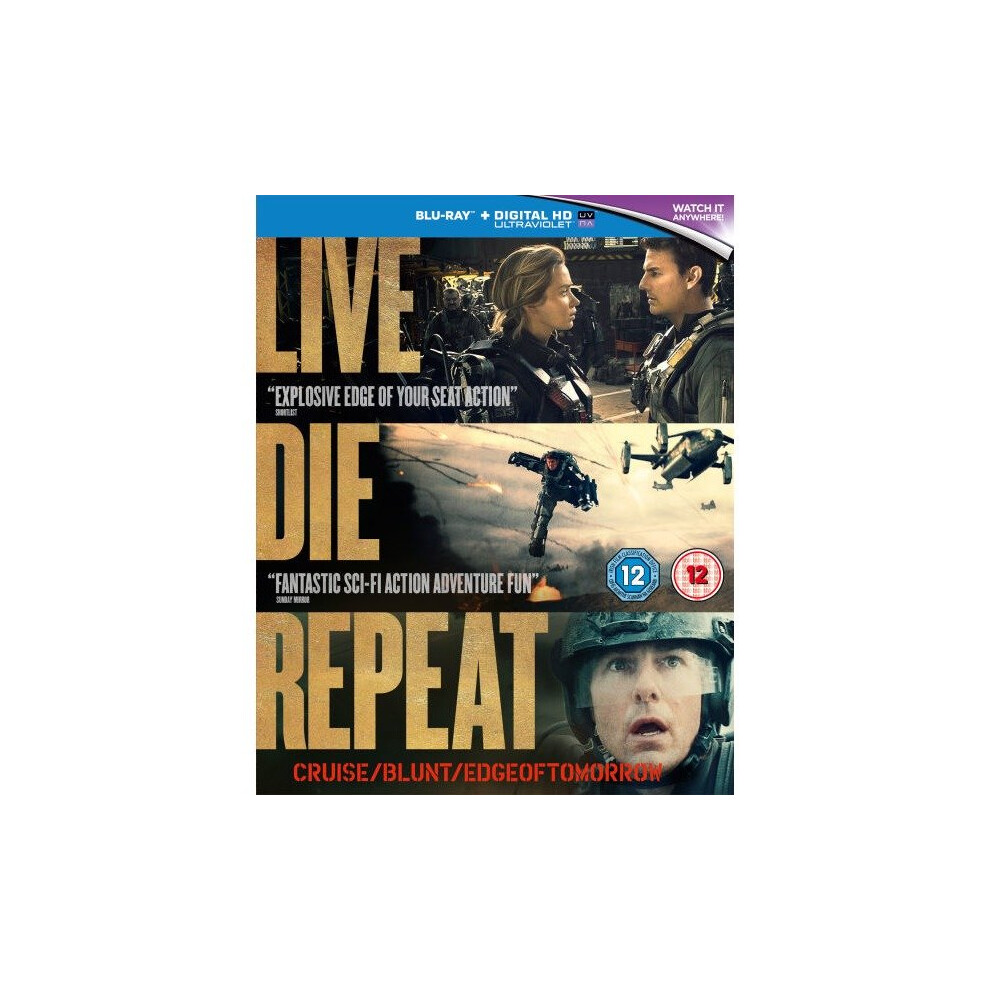 Warner Bros Live Die Repeat: Edge Of Tomorrow [2014] (Blu-Ray)