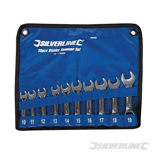 Silverline Silverline Stubby Spanner Set