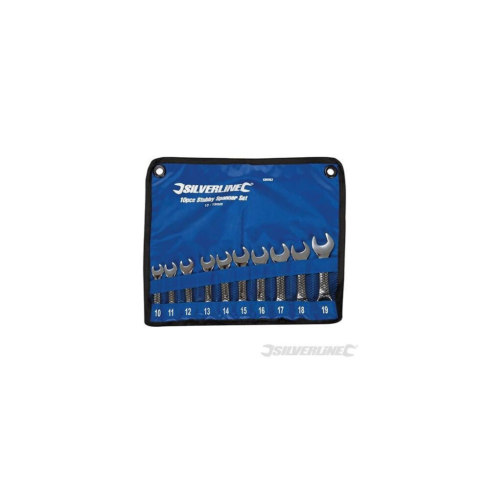 Silverline Stubby Spanner Set