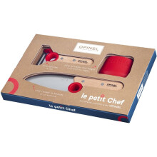 Opinel Le Petit Chef Finger Guard Kitchen Knife and Peeler Set