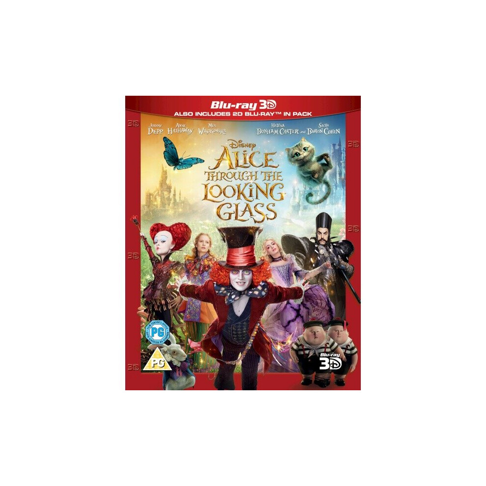 Alice Through The Looking Glass 3D+2D Blu-Ray [2016]