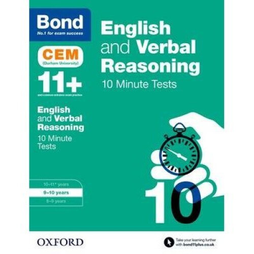 Bond 11+: English & Verbal Reasoning: Cem 10 Minute Tests