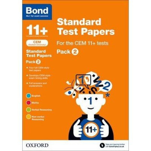 Bond 11+: Cem: Standard Test Papers: Pack 2
