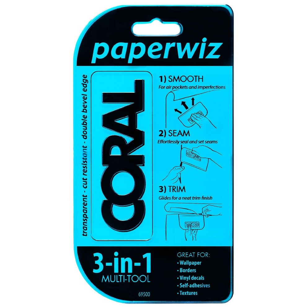 CORAL Paperwiz Wallpaper Tool 3-in-1 Smoother Trimmer Edger