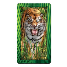 31101 - 3D Magna Tiger Portrait Magnetic Jigsaw Puzzle (32 Pieces) - Lenticular Tiger Portrait, Magnetic Tiles, 14 x 25 cm