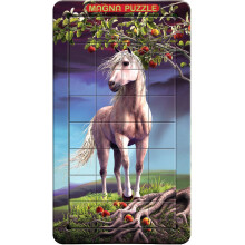 3d Magna Horse Portrait Magnetic Jigsaw Puzzle (32 Pieces)
