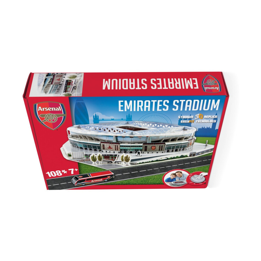 The Emirates Arsenal Stadium 3d Model Jigsaw Puzzle (108 Pieces)