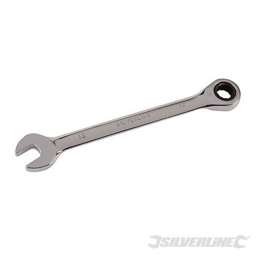 Silverline 12mm Ratchet Spanner Fixed Head