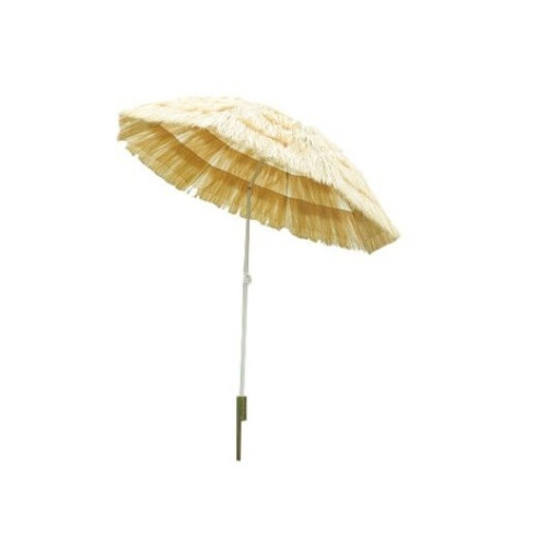 Outsunny Folding Straw Garden Umbrella Hawaiian Style Parasol on OnBuy