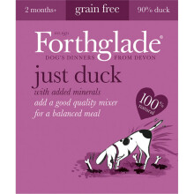 FORTHGLADE DUCK 18 x 395 gram trays (DUCK 90%) Grain Free