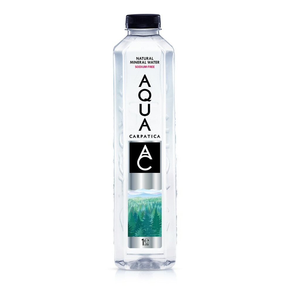 AQUA Carpatica Still Natural Mineral Water 1L PET Sodium Free - 6 Pack - Image 2