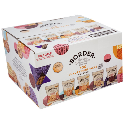 Border Border Biscuits 100 Luxury Mini Packs (5 Varieties)