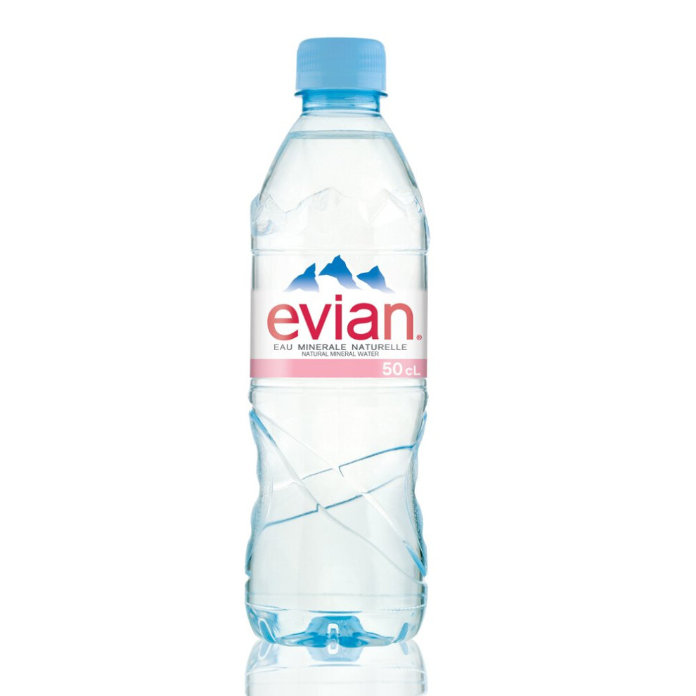 Evian Bottled Water 24 X 500ml (plastic Bottle)