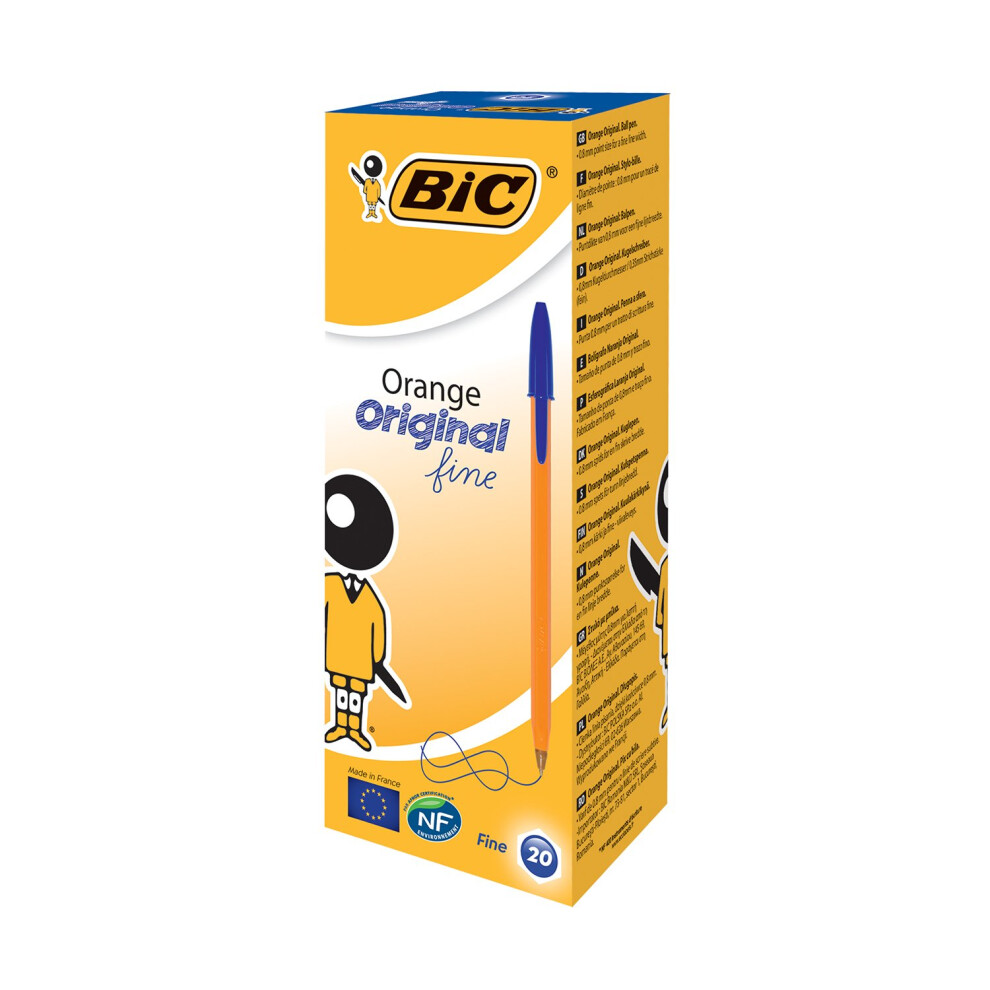 Bic Orange Fine Blue Pens (pack of 20)