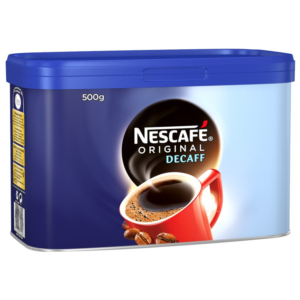 Nescafe Original Decaf Coffee Granules Tin 500g