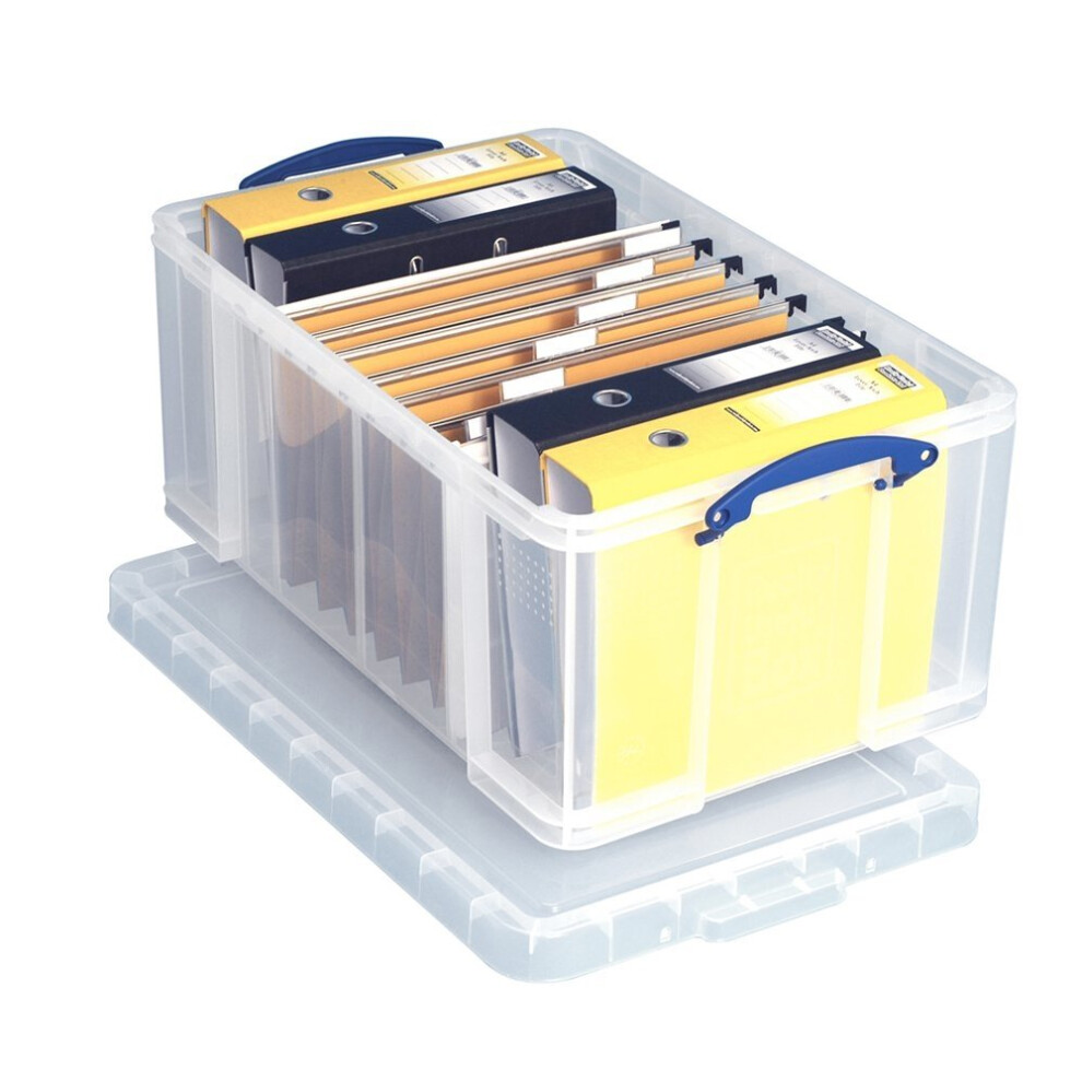 Really Useful Clear Plastic Storage Box 64 Litre