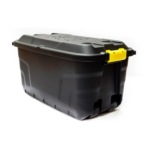 Strata Strata 75 Litre Heavy Duty Plastic Smart Box Trunk Lid with Clip Lock
