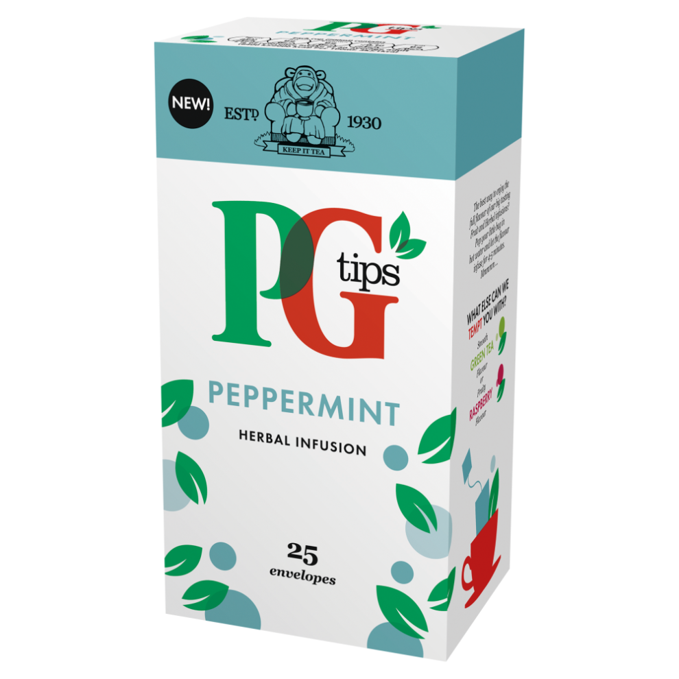 Pg Tips Peppermint Enveloped Tea Bags 25s