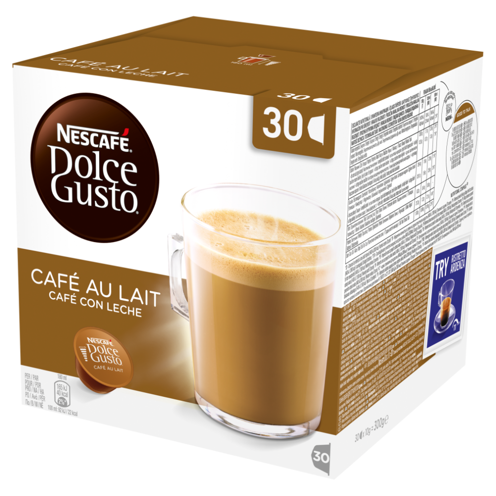 Dolce Gusto Cafe Au Lait Magnum Pack 30 Pods