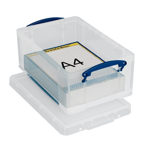 Really Useful Really Useful Clear Plastic Storage Box 9 Litre