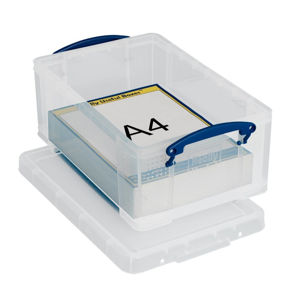 Really Useful Clear Plastic Storage Box 9 Litre