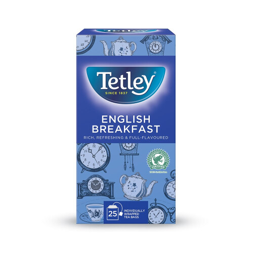 Tetley English Breakfast Enveloped 25