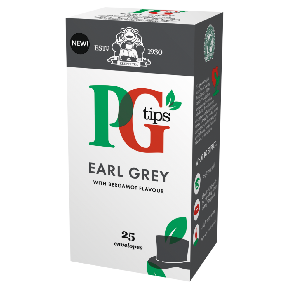 Pg Tips Earl Grey Enveloped Tea Bags 25s