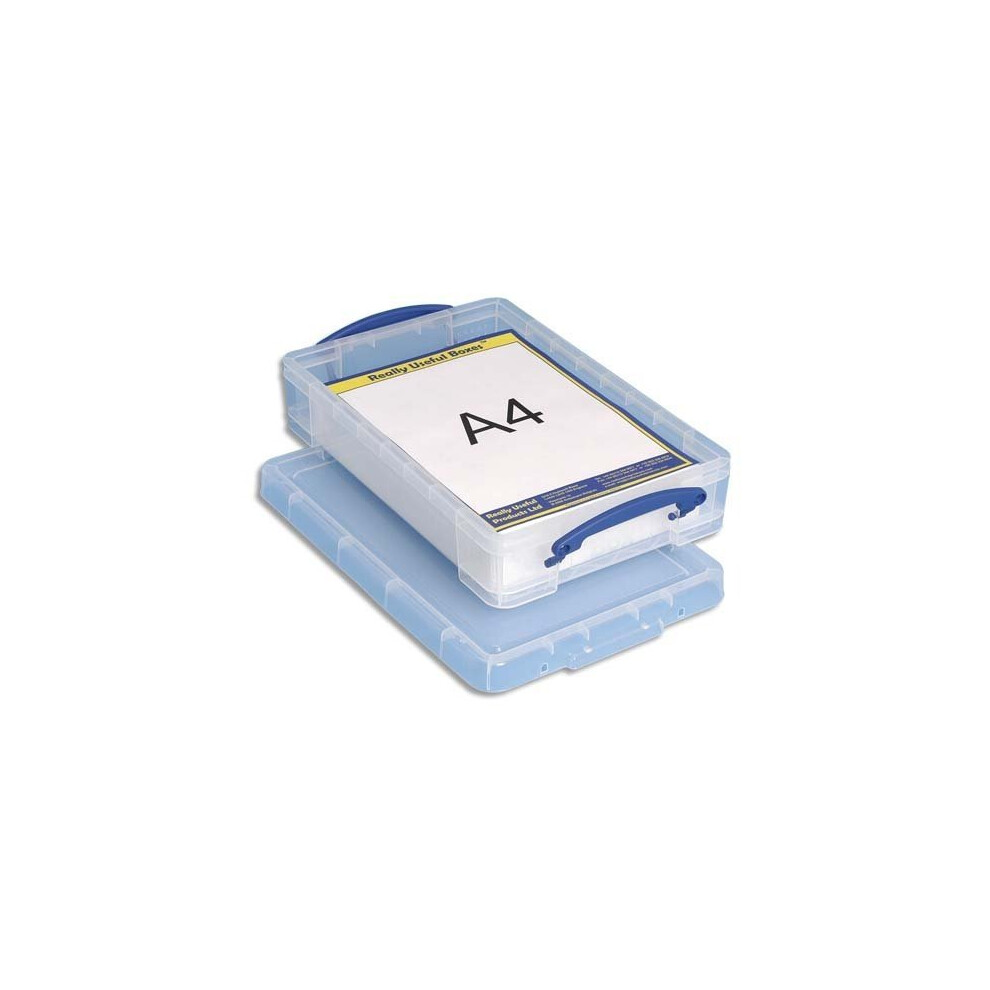 Really Useful Clear Plastic Storage Box 4 Litre