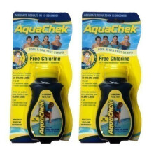 2x AquaChek 4 in 1 Test Strips - Swimming Pool and Spa Test Strips - Yellow