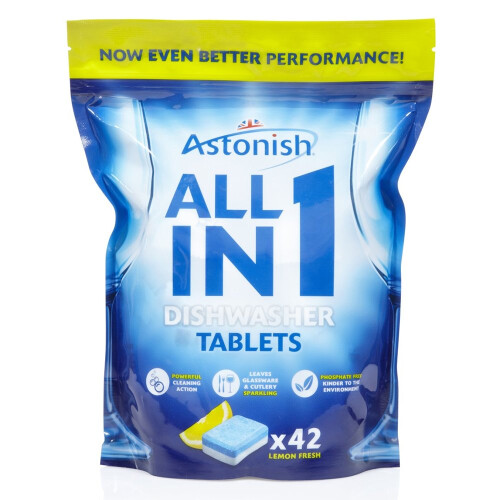 Astonish Astonish All in 1 Dishwasher Tablets Lemon (42)