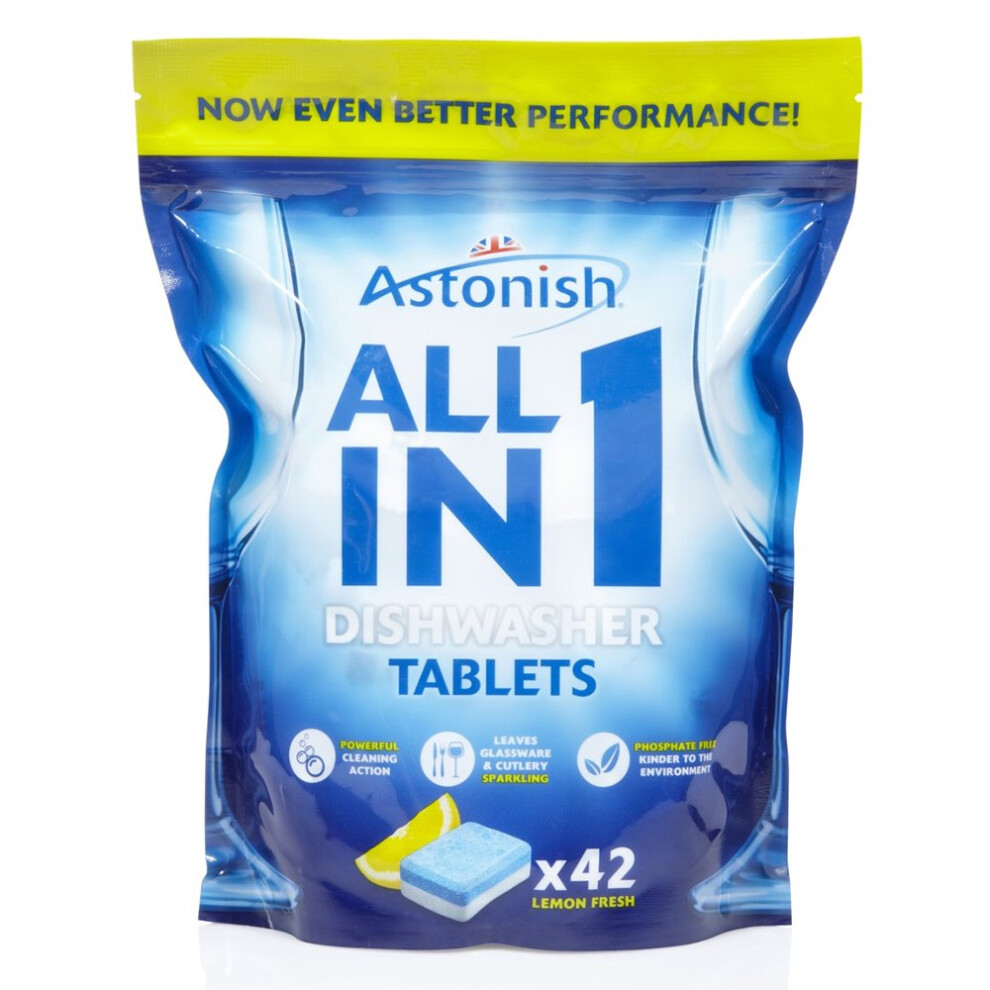 Astonish All In 1 Dishwasher Tablets Lemon (42)