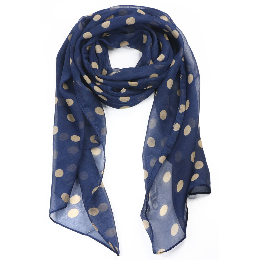 Trixes Ladies Polka Dots Silk Scarf