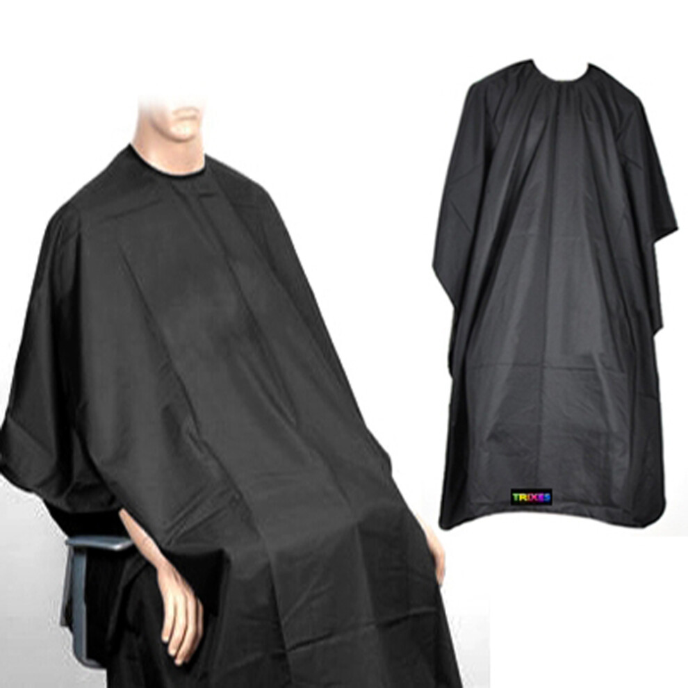 Trixes Black Hairdressing Cape | Salon Gown