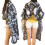 Trixes Black Printed Hairdressing Cape 4